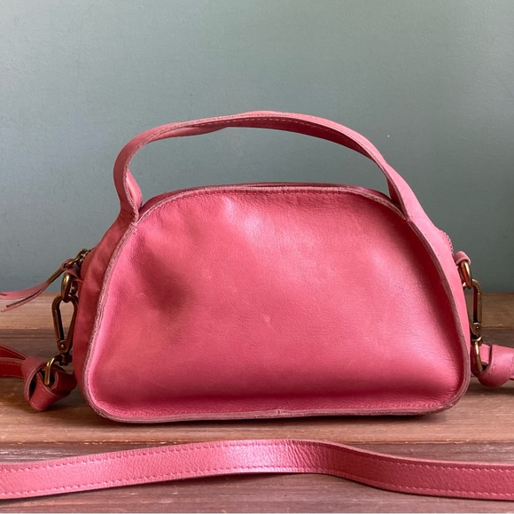 Madewell The Sydney Zip Top Leather Crossbody Bag Vintage Quartz - Picture 8 of 8